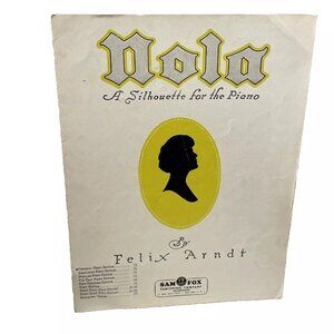Nola A Silhouette For The Piano Sheet Music 1942 Sam Fox Pub. Co. Arndt